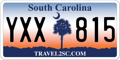 SC license plate YXX815