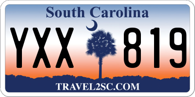 SC license plate YXX819