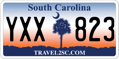 SC license plate YXX823