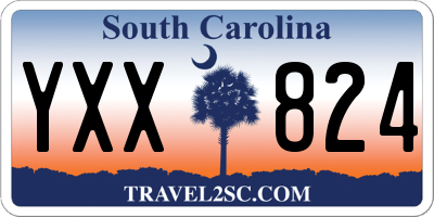 SC license plate YXX824
