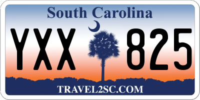 SC license plate YXX825