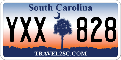 SC license plate YXX828