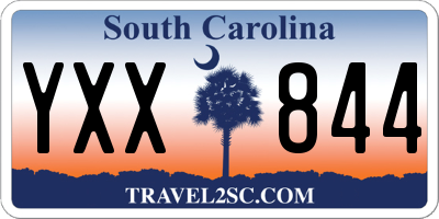 SC license plate YXX844
