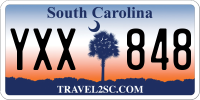 SC license plate YXX848