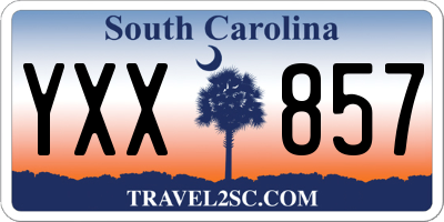 SC license plate YXX857