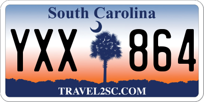 SC license plate YXX864