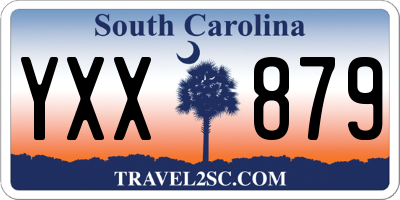 SC license plate YXX879