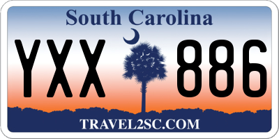 SC license plate YXX886