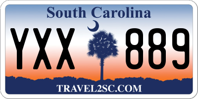 SC license plate YXX889