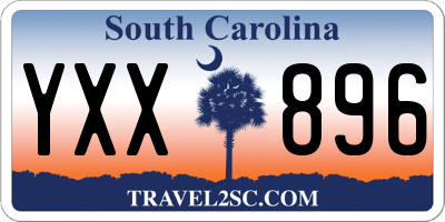 SC license plate YXX896