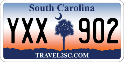 SC license plate YXX902