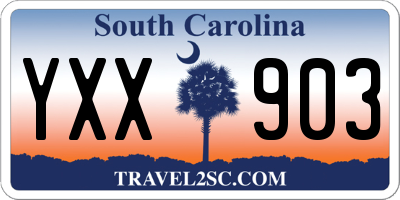 SC license plate YXX903