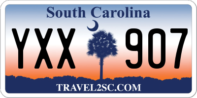 SC license plate YXX907