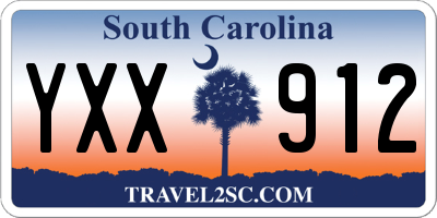SC license plate YXX912