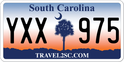 SC license plate YXX975
