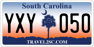SC license plate YXY050