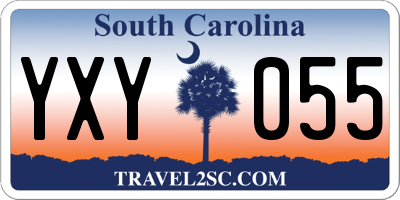 SC license plate YXY055