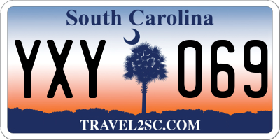 SC license plate YXY069