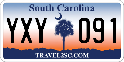 SC license plate YXY091