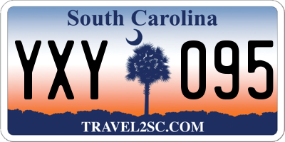 SC license plate YXY095