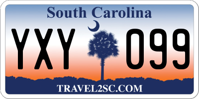SC license plate YXY099