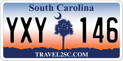 SC license plate YXY146