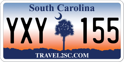 SC license plate YXY155