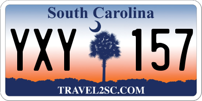 SC license plate YXY157