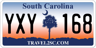 SC license plate YXY168