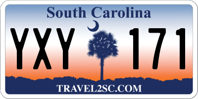 SC license plate YXY171