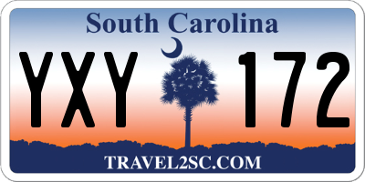 SC license plate YXY172