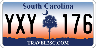 SC license plate YXY176