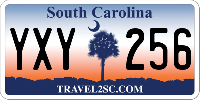 SC license plate YXY256
