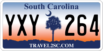SC license plate YXY264