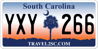 SC license plate YXY266