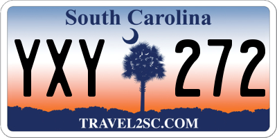 SC license plate YXY272