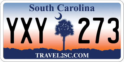 SC license plate YXY273