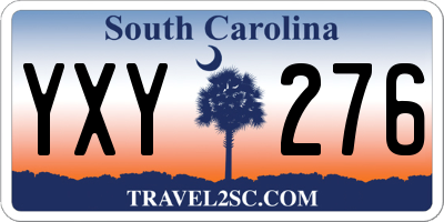 SC license plate YXY276