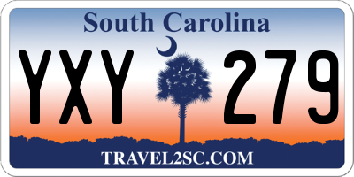 SC license plate YXY279
