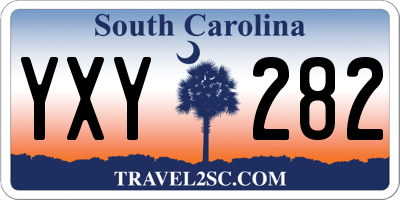 SC license plate YXY282