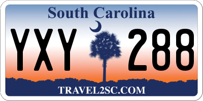 SC license plate YXY288