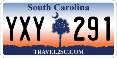 SC license plate YXY291