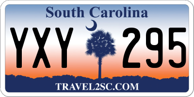 SC license plate YXY295
