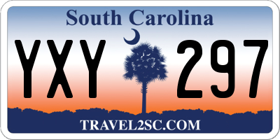 SC license plate YXY297