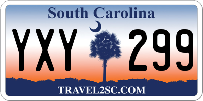 SC license plate YXY299