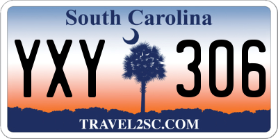 SC license plate YXY306