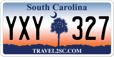 SC license plate YXY327