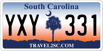 SC license plate YXY331