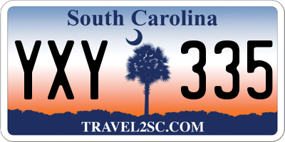 SC license plate YXY335