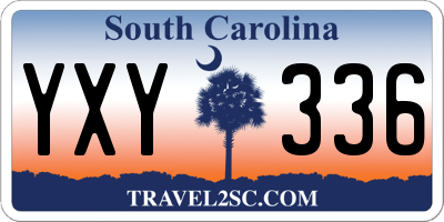 SC license plate YXY336